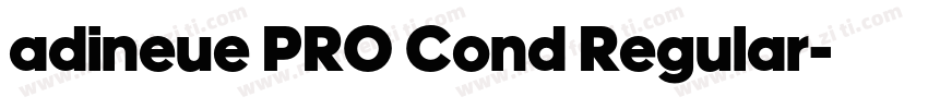 adineue PRO Cond Regular字体转换